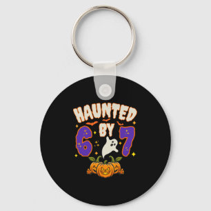 Llavero Halloween Embrujado 67 Número 67 Seis Siete Meme D