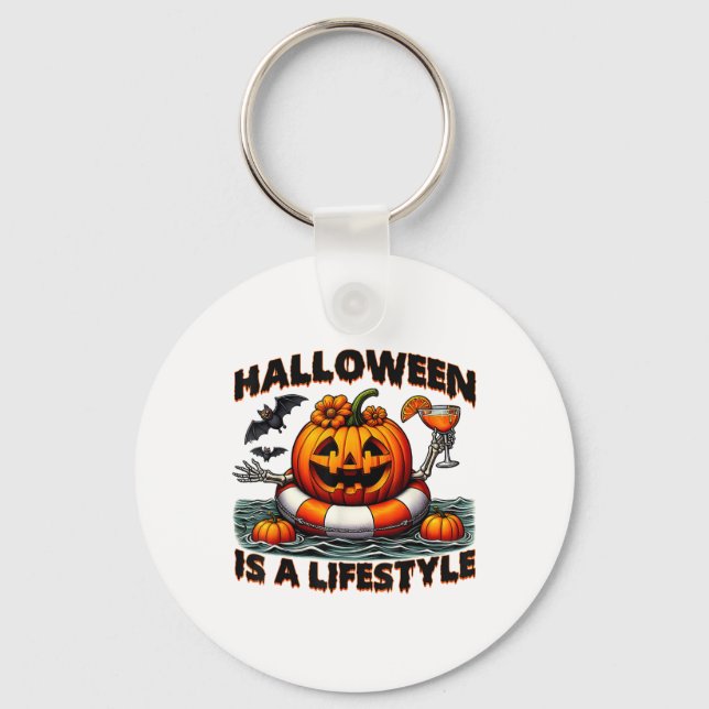 Llavero Halloween Es Un Halloween De Estilo De Vida Fantas (Anverso)