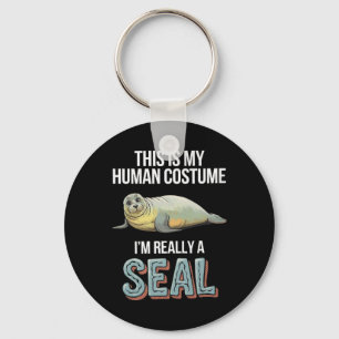 Llavero Halloween Este es mi disfraz humano, en realidad s