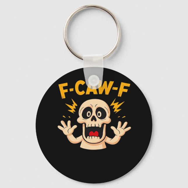 Llavero Halloween F-Caw-F Skull (Anverso)