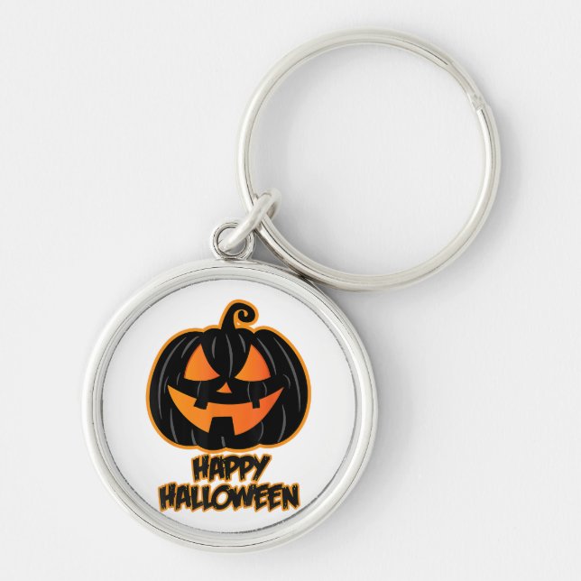 Llavero Halloween feliz para hombres y mujeres - Salto de  (Frente)