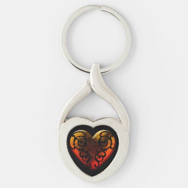 Llavero Halloween Filigree Gótico Keychain (Anverso)