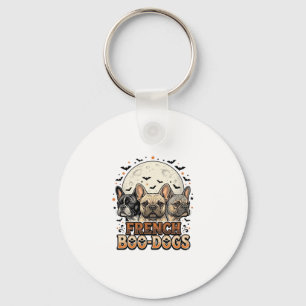 Llavero Halloween Frenchie Boo Dogs Divertido Vintage_1