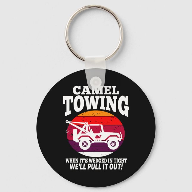 Llavero Halloween Fun Retro Camello Towing Fun (Anverso)