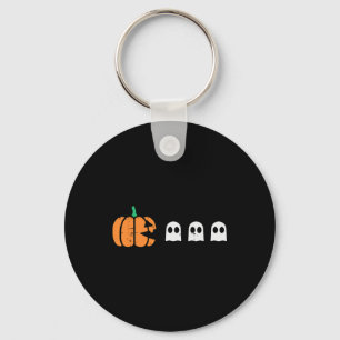 Llavero Halloween Gamer Calabaza Comiendo Vestido Fantasma