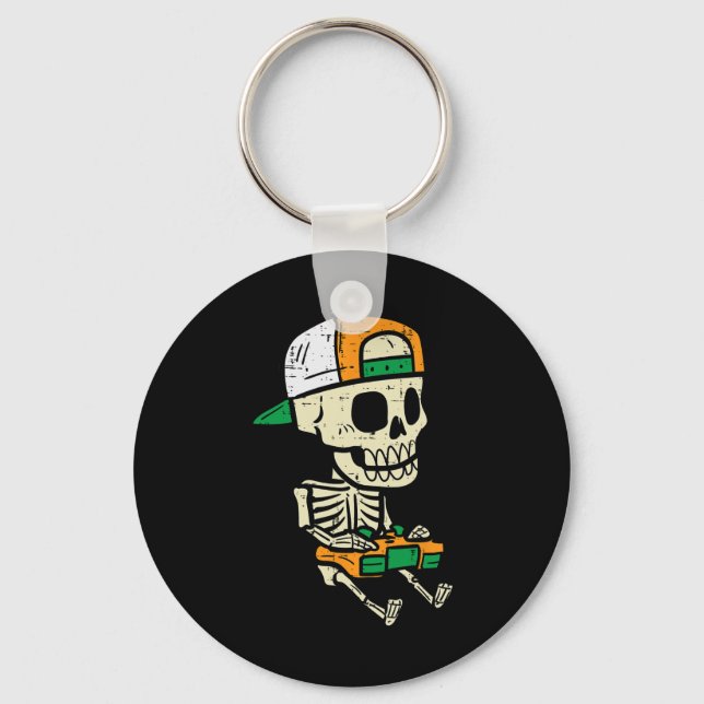 Llavero Halloween Gaming Skeleton Costume Gamer Niños (Anverso)