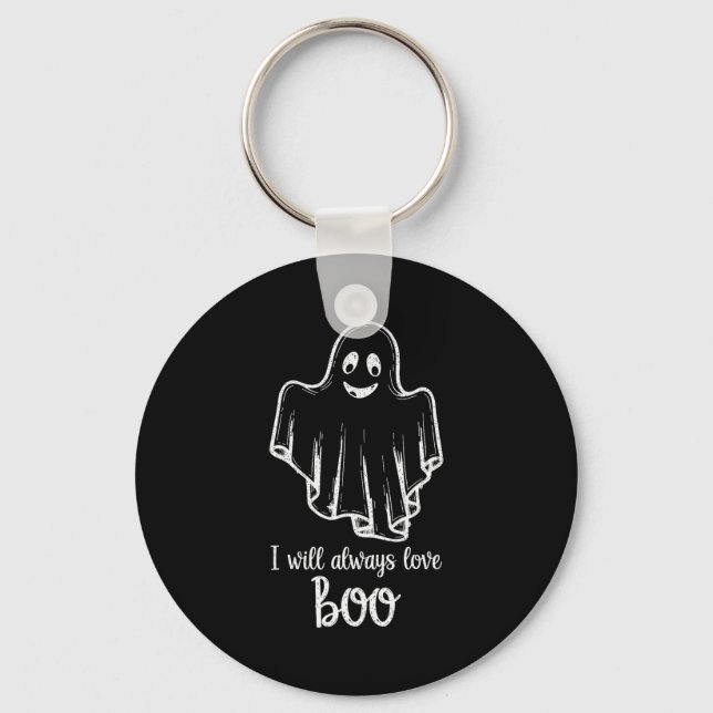 Llavero Halloween Ghost I Will Always Love Boo  (Anverso)