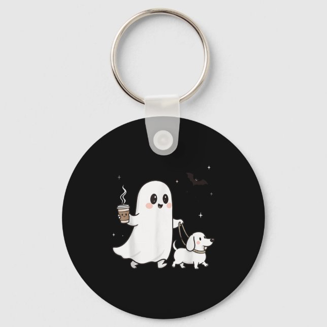 Llavero Halloween Ghost Walking Dog Soky Season Halloween  (Anverso)