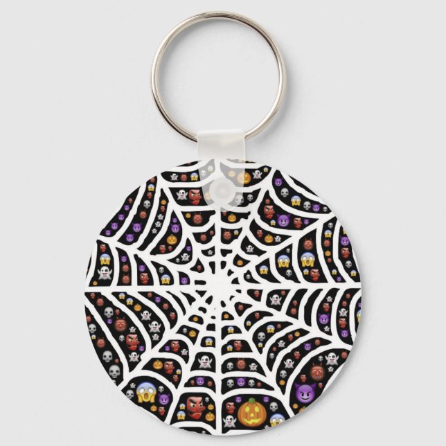 Llavero Halloween Ghouls & Goblins en Spiderweb (Anverso)