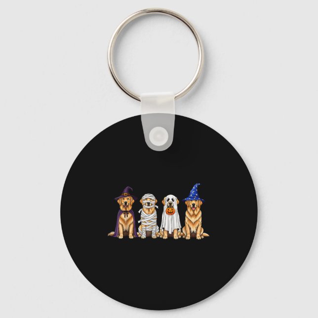 Llavero Halloween Golden Retriever Ghost Soky Dog Lovers D (Anverso)