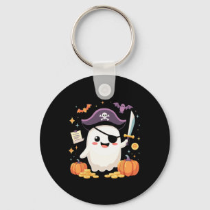 Llavero Halloween Kawaii Ghost Vestido Como Pirata Para Sp