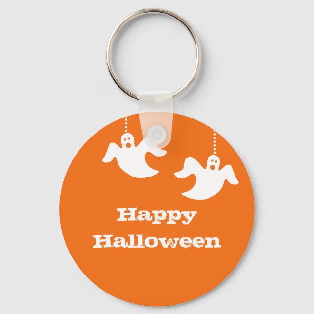 Llavero Halloween Keychain colgante, Naranja (Anverso)