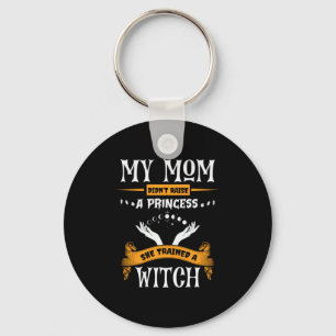 Llavero Halloween Mi mamá entrenó un cumpleaños de brujas