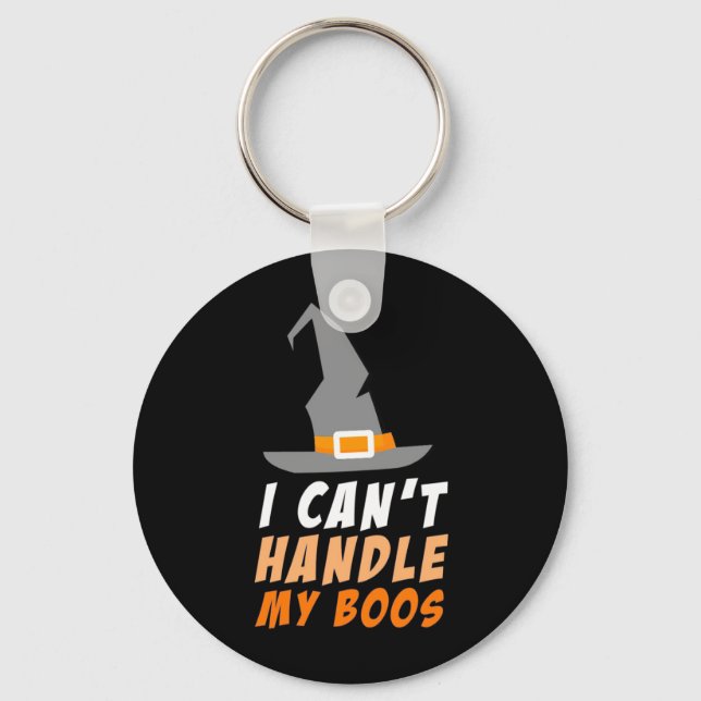 Llavero Halloween No Puedo Manejar Mis Boos (Anverso)