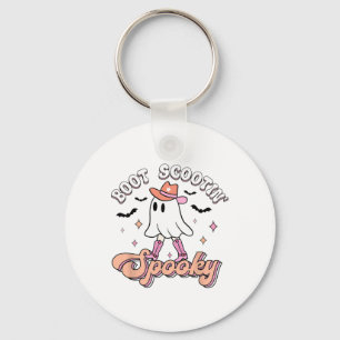 Llavero Halloween occidental retro lindo fantasma gracioso