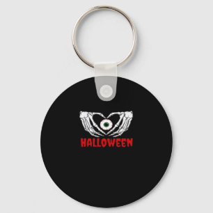 Llavero Halloween ocular - Corazón de manos para esqueleto
