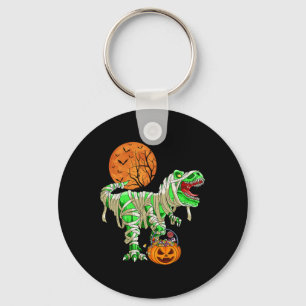 Llavero Halloween para hombres niños Dinosaur T-rex Mummy 