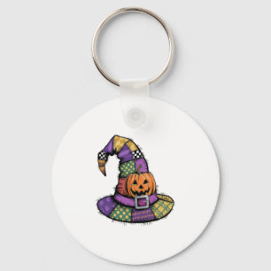 Llavero Halloween Patchwork Witch Gorra Spooky
