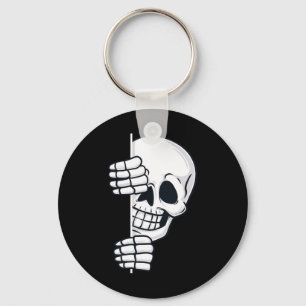 Llavero Halloween Peeking Skeleton Niños asustados Chicas