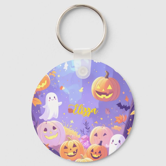 Llavero Halloween personalizable (Anverso)