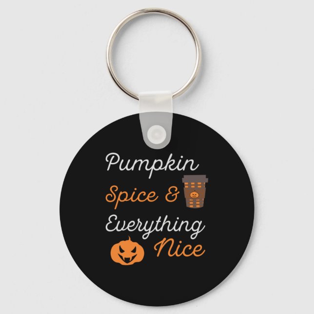 Llavero Halloween Pumpkin Spice and Everything Nice Xmas (Anverso)