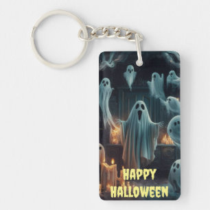 Llavero Halloween se reúne de manera fantasmal, casa embru