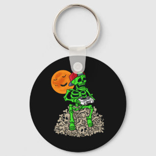 Llavero Halloween Skeleton Gamer Niños Jornadas de Adolesc