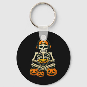 Llavero Halloween Skeleton Gamer Video Juegos de Niños Hom