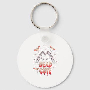 Llavero Halloween Skeleton Hands Heart, Bats & Blood