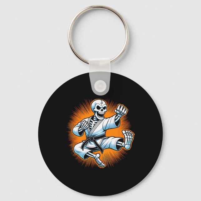 Llavero Halloween Skeleton Karate 1 (Anverso)