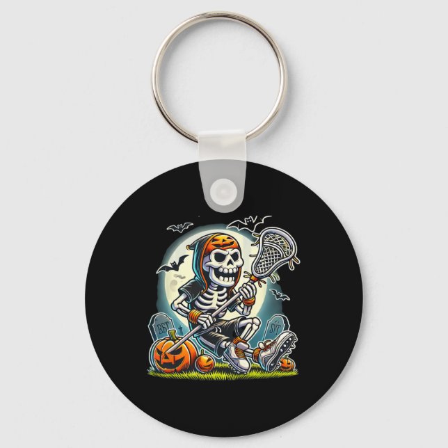 Llavero Halloween Skeleton Lacrosse (Anverso)