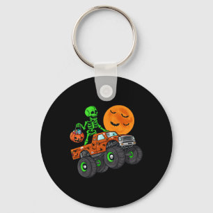 Llavero Halloween Skeleton Riding Monster Truck Toddler Bo