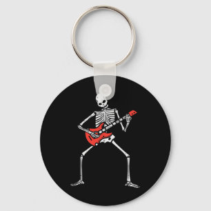 Llavero Halloween Skeleton Rock Guitar Costume Rockeros