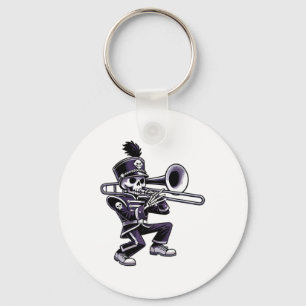 Llavero Halloween Skeleton School Marcha Banda Trombona P