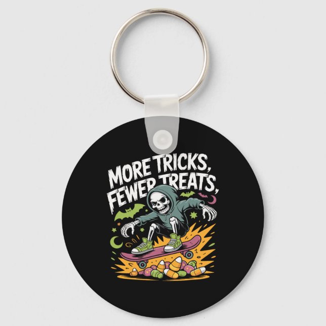 Llavero Halloween Skeleton Tricks Skateboard (Anverso)