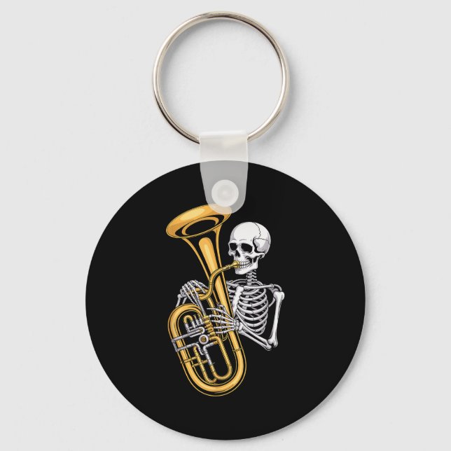 Llavero Halloween Skeleton Tuba Tubist  (Anverso)