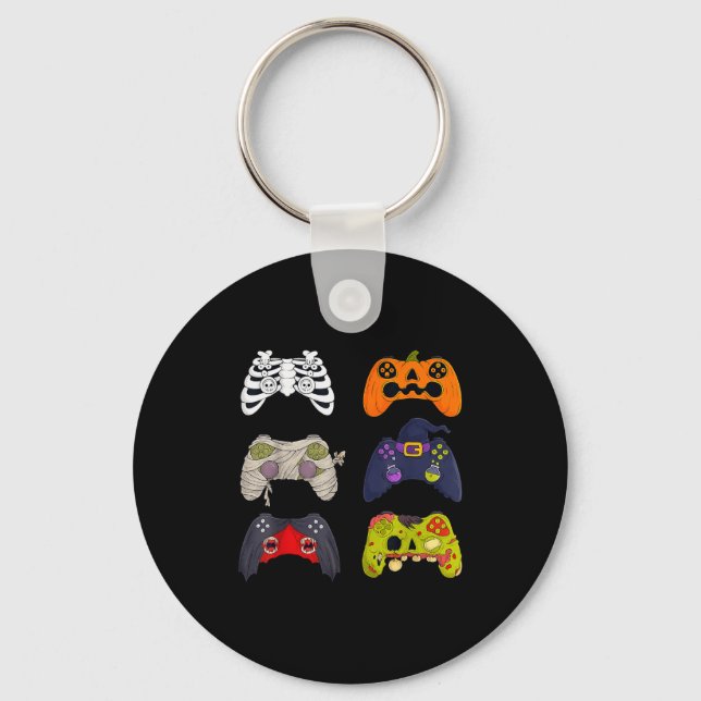 Llavero Halloween Skeleton Zombie Gaming Controllers  (Anverso)