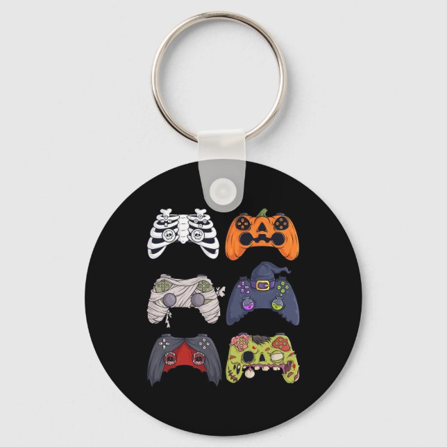 Llavero Halloween Skeleton Zombie Gaming Controllers Mummy (Anverso)