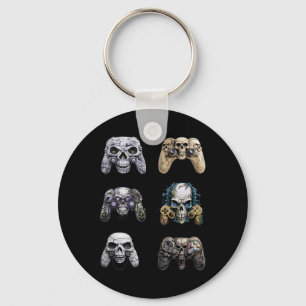 Llavero Halloween Skeleton Zombie Gaming Controllers Mummy