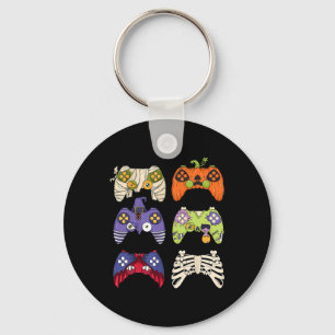 Llavero Halloween Skeleton Zombie Gaming Controllers Mummy