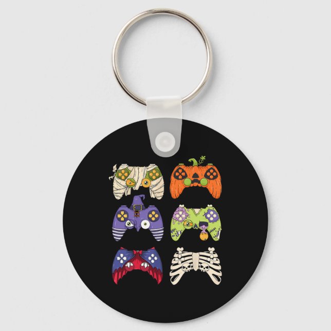 Llavero Halloween Skeleton Zombie Gaming Controllers Mummy (Anverso)