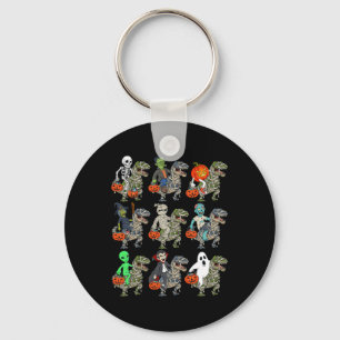 Llavero Halloween Skeleton Zombie Riding Mummy T Rex Vampi