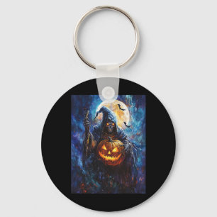 Llavero Halloween Spookkin Pumpkin Design Scary Grim Reape