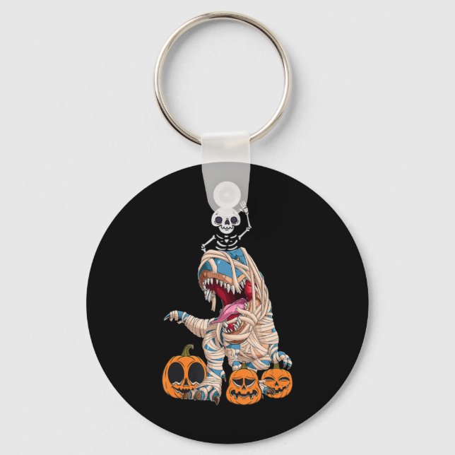 Llavero Halloween Spooky Dinosaur Skeleton (Anverso)