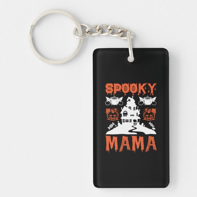 Llavero Halloween Spooky Mama Birthday (Frente)