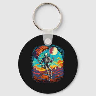 Llavero Halloween Spooky Skeleton Parapente Skydiving