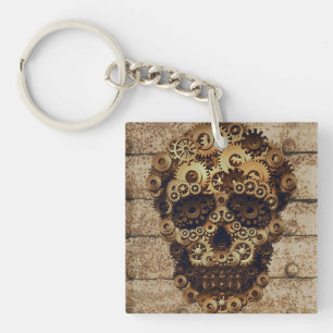 Llavero Halloween Steampunk Skeleton Keychain