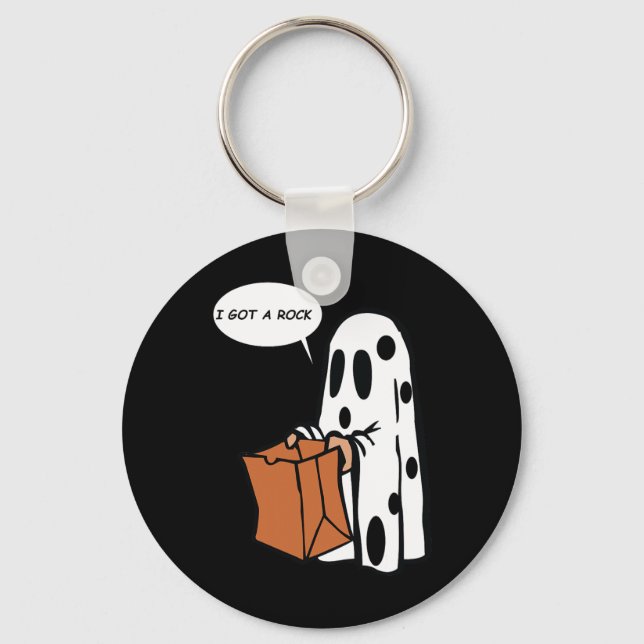Llavero Halloween Tengo Un Fantasma De Rock (Anverso)
