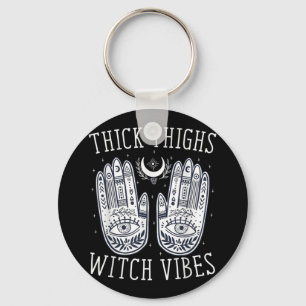Llavero Halloween Thick Thighs Witch Vibes