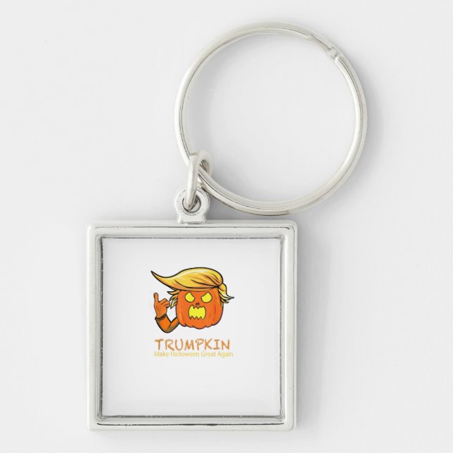 Llavero Halloween Trumpkin Funny - Diseño de Disfraces Clá (Frente)